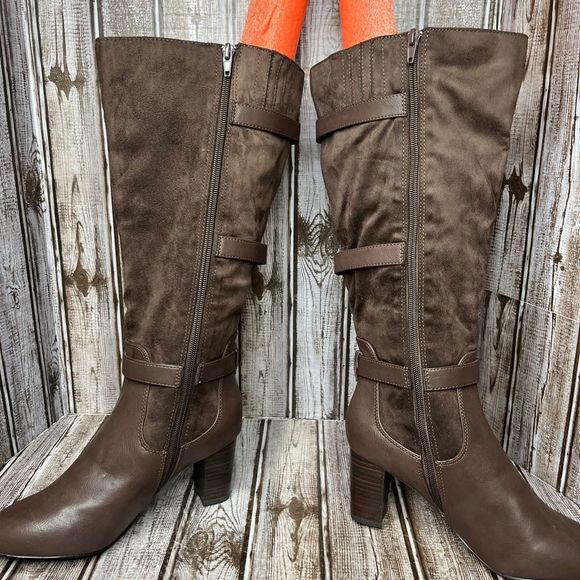 Bella Vita Heeled Boots Brown Size 6 Extra Wide - Picture 4 of 9